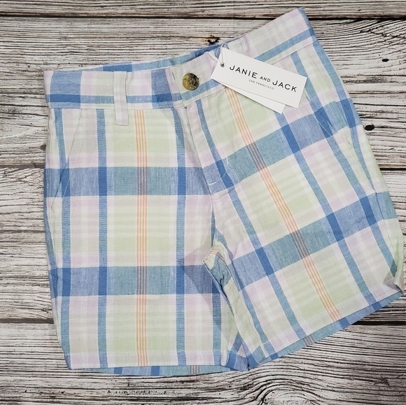 Janie and Jack Plaid Shorts NWT - Picture 4 of 4